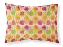 Load image into Gallery viewer, Watercolor Rainbow Dots and Sqiggles Fabric Standard Pillowcase – Artistic Decorative Front, White Back BB7514PILLOWCASE