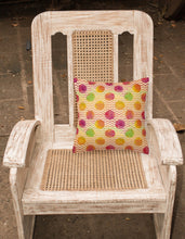 Load image into Gallery viewer, Watercolor Rainbow Dots and Sqiggles Fabric Decorative Pillow BB7514PW1818