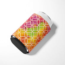 Load image into Gallery viewer, Watercolor Rainbow Geometric Circles Can or Bottle Hugger BB7515CC