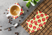 Load image into Gallery viewer, Watercolor Apples and Polkadots Foam Coaster  BB7516FC