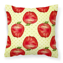Load image into Gallery viewer, Watercolor Apples and Polkadots Fabric Decorative Pillow BB7516PW1818