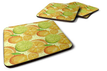 Load image into Gallery viewer, Watercolor Limes and Oranges Citrus Foam Coaster  BB7517FC