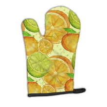 Load image into Gallery viewer, Watercolor Limes and Oranges Citrus Oven Mitt BB7517OVMT