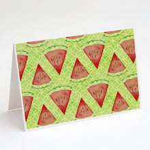 Load image into Gallery viewer, Watercolor Watermelon Greeting Cards -  Blank Note Cards – 8-Pack of Artist-Designed Cards with Envelopes