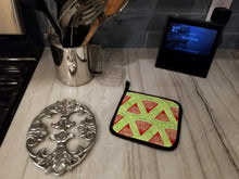 Load image into Gallery viewer, Watercolor Watermelon Pot Holders - Set of 2 - Heat-Resistant Kitchen Essentials BB7518PTHD