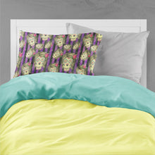 Load image into Gallery viewer, Watecolor Day of the Dead Halloween Fabric Standard Pillowcase – Artistic Decorative Front, White Back BB7519PILLOWCASE
