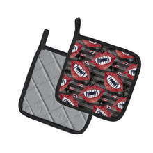 Load image into Gallery viewer, Watecolor Halloween Vampire Teeth Pot Holders - Set of 2 - Heat-Resistant Kitchen Essentials BB7520PTHD