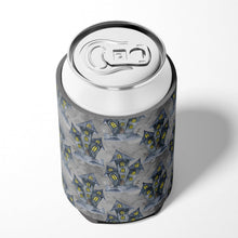Load image into Gallery viewer, Watecolor Halloween Haunted House Can or Bottle Hugger BB7522CC