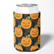 Load image into Gallery viewer, Watecolor Halloween Jack-O-Lantern Can or Bottle Hugger BB7524CC