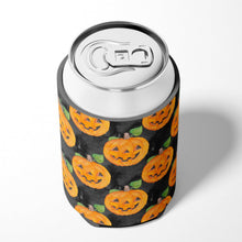 Load image into Gallery viewer, Watecolor Halloween Jack-O-Lantern Can or Bottle Hugger BB7524CC