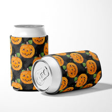 Load image into Gallery viewer, Watecolor Halloween Jack-O-Lantern Can or Bottle Hugger BB7524CC