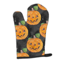 Load image into Gallery viewer, Watecolor Halloween Jack-O-Lantern Oven Mitt BB7524OVMT