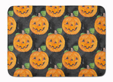 Load image into Gallery viewer, Watecolor Halloween Jack-O-Lantern Machine Washable Memory Foam Mat BB7524RUG