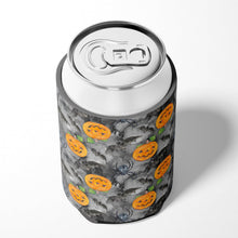 Load image into Gallery viewer, Watecolor Halloween Jack-O-Lantern Bats Can or Bottle Hugger BB7525CC
