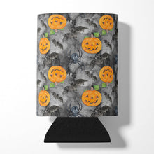 Load image into Gallery viewer, Watecolor Halloween Jack-O-Lantern Bats Can or Bottle Hugger BB7525CC