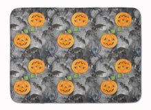 Load image into Gallery viewer, Watecolor Halloween Jack-O-Lantern Bats Machine Washable Memory Foam Mat BB7525RUG