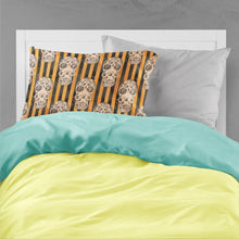 Load image into Gallery viewer, Watecolor Halloween Day of the Dead Head Fabric Standard Pillowcase – Artistic Decorative Front, White Back BB7527PILLOWCASE