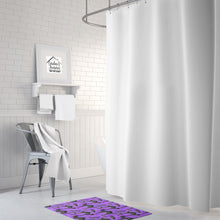 Load image into Gallery viewer, Watecolor Halloween Black Cats on Purple Machine Washable Memory Foam Mat BB7528RUG