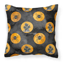 Load image into Gallery viewer, Watecolor Halloween Circles Fabric Decorative Pillow BB7529PW1818