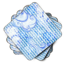Load image into Gallery viewer, Beach Watercolor Abstract Waves Foam Coaster  BB7530FC
