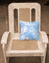 Load image into Gallery viewer, Beach Watercolor Abstract Waves Fabric Decorative Pillow BB7530PW1818