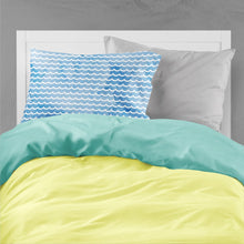 Load image into Gallery viewer, Beach Watercolor Waves Fabric Standard Pillowcase – Artistic Decorative Front, White Back BB7531PILLOWCASE