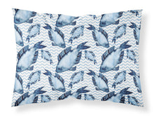Load image into Gallery viewer, Beach Watercolor Fishes Fabric Standard Pillowcase – Artistic Decorative Front, White Back BB7532PILLOWCASE