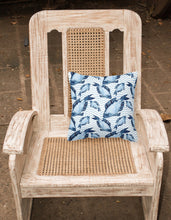 Load image into Gallery viewer, Beach Watercolor Fishes Fabric Decorative Pillow BB7532PW1818