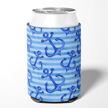 Load image into Gallery viewer, Beach Watercolor Anchors Can or Bottle Hugger BB7533CC