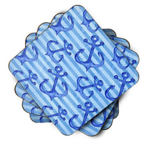 Load image into Gallery viewer, Beach Watercolor Anchors Foam Coaster  BB7533FC