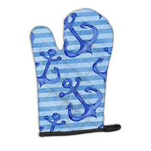 Load image into Gallery viewer, Beach Watercolor Anchors Oven Mitt BB7533OVMT