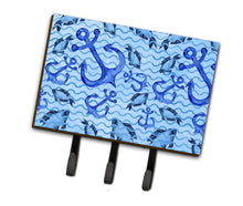Load image into Gallery viewer, Beach Watercolor Anchors and Fish Leash or Key Holder BB7534TH68