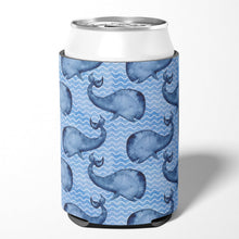 Load image into Gallery viewer, Beach Watercolor Whales Can or Bottle Hugger BB7535CC