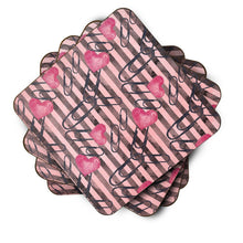 Load image into Gallery viewer, Watercolor Heart Paper Clips Foam Coaster  BB7536FC