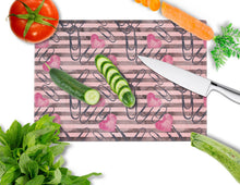 Load image into Gallery viewer, Watercolor Heart Paper Clips Glass Cutting Boards – Durable, Decorative Kitchen Art Large BB7536LCB