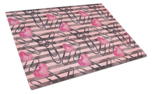 Load image into Gallery viewer, Watercolor Heart Paper Clips Glass Cutting Boards – Durable, Decorative Kitchen Art Large BB7536LCB