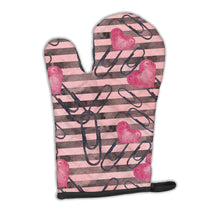 Load image into Gallery viewer, Watercolor Heart Paper Clips Oven Mitt BB7536OVMT