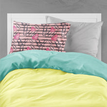 Load image into Gallery viewer, Watercolor Heart Paper Clips Fabric Standard Pillowcase – Artistic Decorative Front, White Back BB7536PILLOWCASE