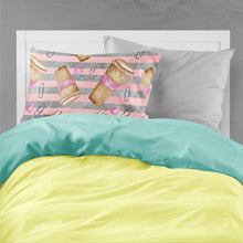 Load image into Gallery viewer, Watercolor Coffee and Paper Clips Fabric Standard Pillowcase – Artistic Decorative Front, White Back BB7538PILLOWCASE