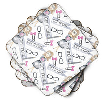 Load image into Gallery viewer, Watercolor Girl Boss Get it Girl Foam Coaster  BB7542FC