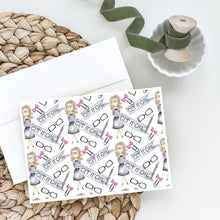 Load image into Gallery viewer, Watercolor Girl Boss Get it Girl BB7542DS66 Greeting Cards -  Blank Note Cards – 8-Pack of Artist-Designed Cards with Envelopes