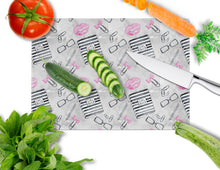 Load image into Gallery viewer, Watercolor Girl Boss Journaling Glass Cutting Boards – Durable, Decorative Kitchen Art Large BB7545LCB