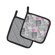 Load image into Gallery viewer, Watercolor Girl Boss Journaling Pot Holders - Set of 2 - Heat-Resistant Kitchen Essentials BB7545PTHD