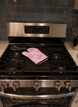 Load image into Gallery viewer, Watercolor Princess Crown on Pink Oven Mitt BB7546OVMT