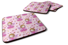 Load image into Gallery viewer, Watercolor Fairy Princess on Pink Foam Coaster  BB7547FC