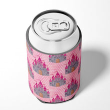 Load image into Gallery viewer, Watercolor Princess Castle Can or Bottle Hugger BB7549CC