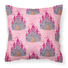 Load image into Gallery viewer, Watercolor Princess Castle Fabric Decorative Pillow BB7549PW1818