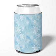 Load image into Gallery viewer, Watercolor Snowflake on Light Blue Can or Bottle Hugger BB7552CC
