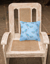 Load image into Gallery viewer, Watercolor Cinderella Shoe in Blue Fabric Decorative Pillow BB7554PW1818