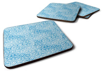 Load image into Gallery viewer, Watercolor Geometric Cirlce on Blue Foam Coaster  BB7555FC